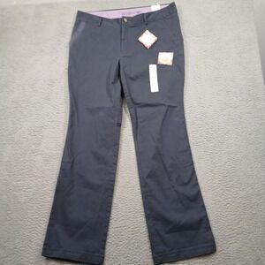 Dockers Classic Fit Chino‎ Pants Women's 16M Navy Stretch Cotton Trousers NWT